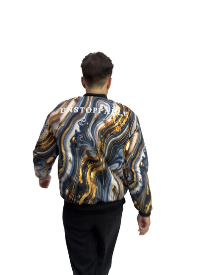 Royal Drip Bomber Jacket
