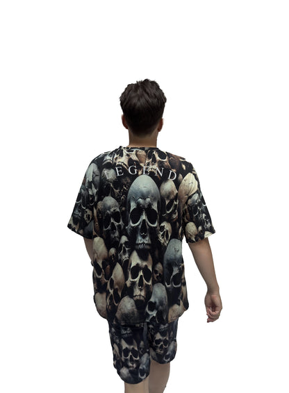 Skull Era T-Shirt and Shorts Set